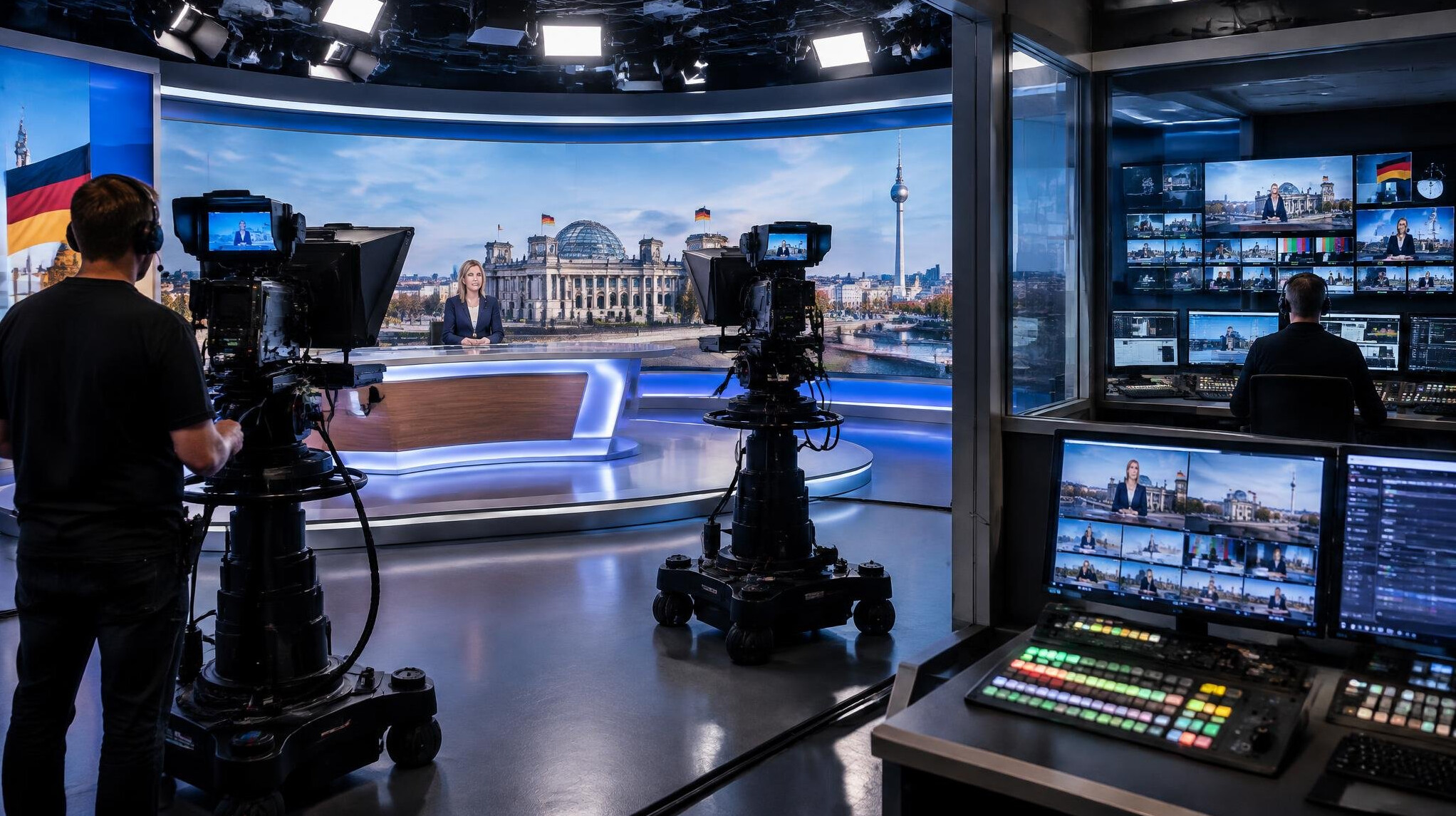 german tv studio interior