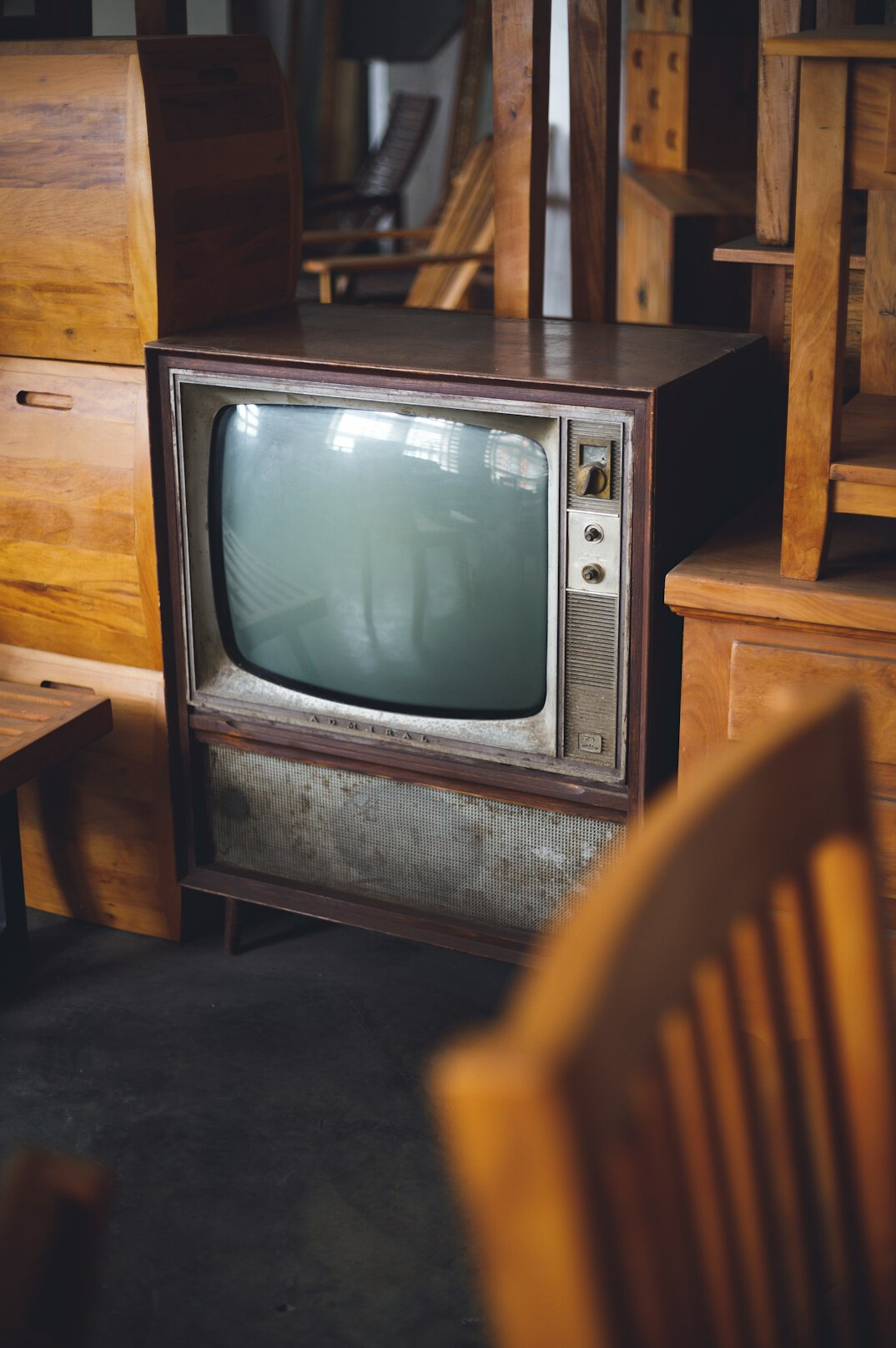 vintage television studio