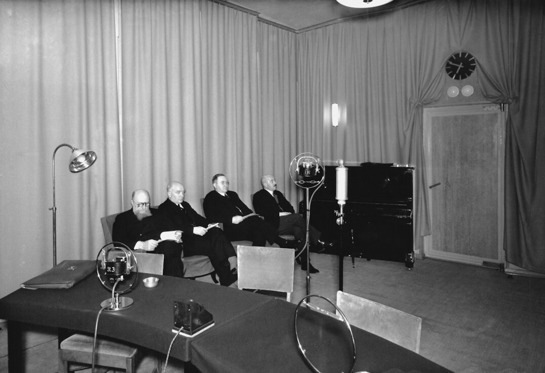 historical german television studio