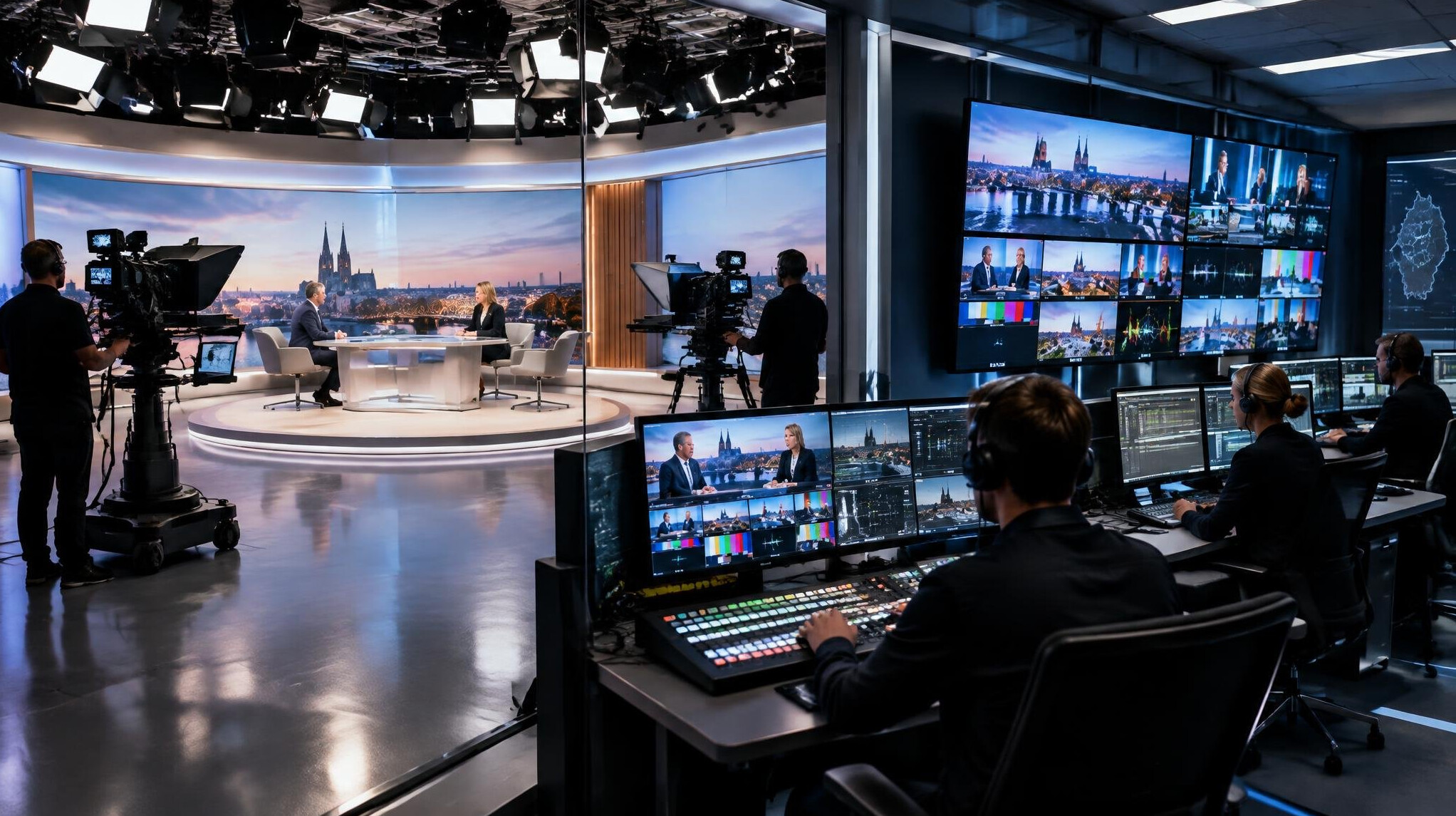 luxury german tv studio setup