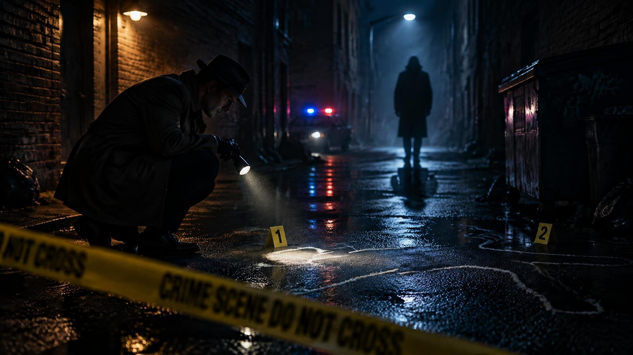 dark alley at night