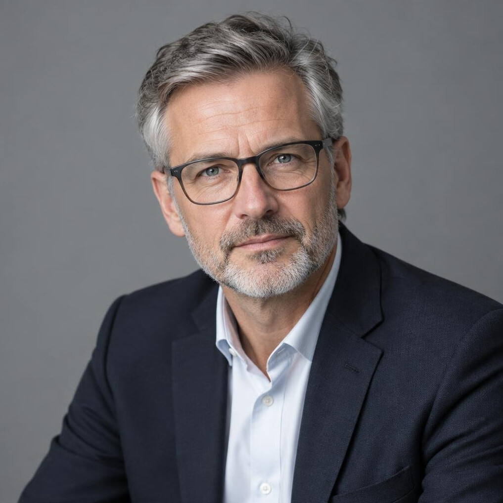 Studio portrait of a man in professional attire